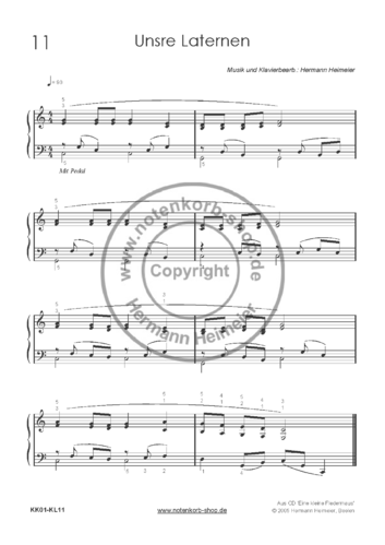Unsre Laternen [Klavier] (pdf)