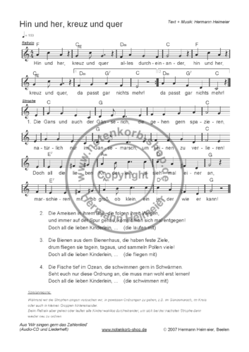 Wir singen gern das Zahlenlied (pdf)