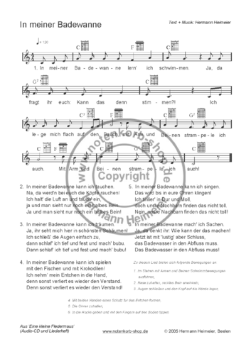 Eine kleine Fledermaus [Gitarrengriffe] (pdf)