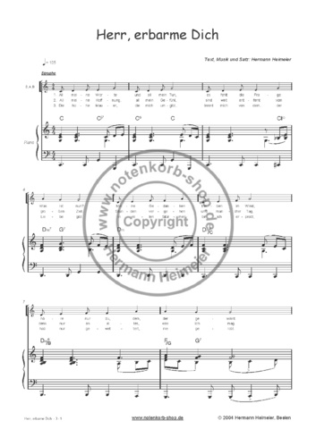 Herr, erbarme Dich [Klavier] (pdf)