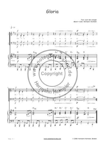 Gloria [Klavier] (pdf)