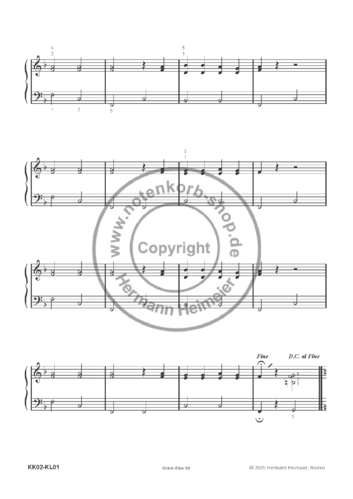 Bibber-Biber Bit [Klavier] (pdf)