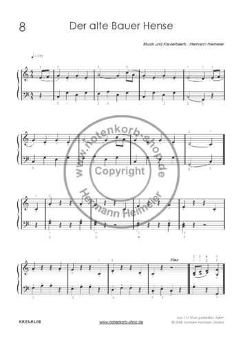 Der alte Bauer Hense [Klavier] (pdf)